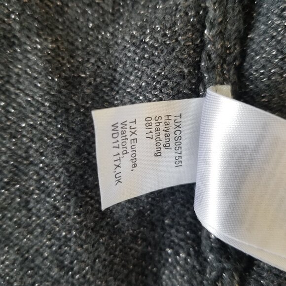 Cynthia Rowley Sweater Jacket Full Zip Grey Metallic Long Sleeve 9 - 12 Month - Picture 5 of 7